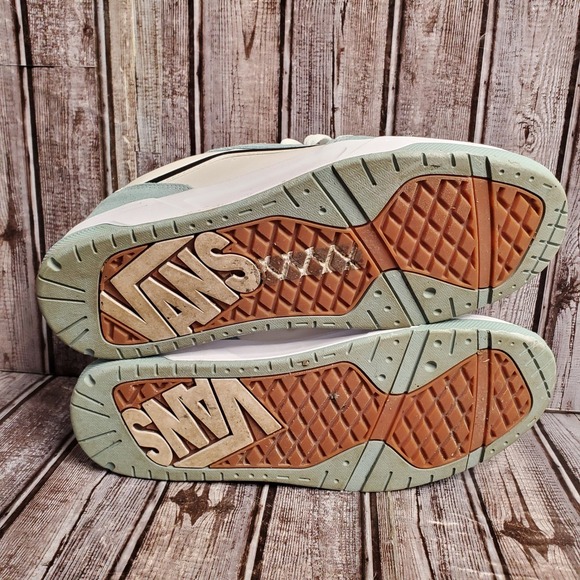 Vans Mens Hylane Skate Shoes Light Blue White Low Top Sneakers Size 11.5 - Picture 13 of 16